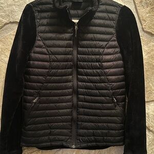32 Degrees Heat Women's Black Ultra-Light Down, Faux Fur, Nylon, Zipper Jacket M